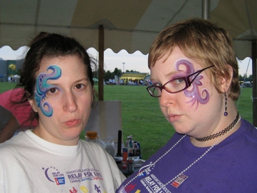 Relay For Life 2010 - Face Painting: Say Yes to Fighting Cancer, Say No to Duckface